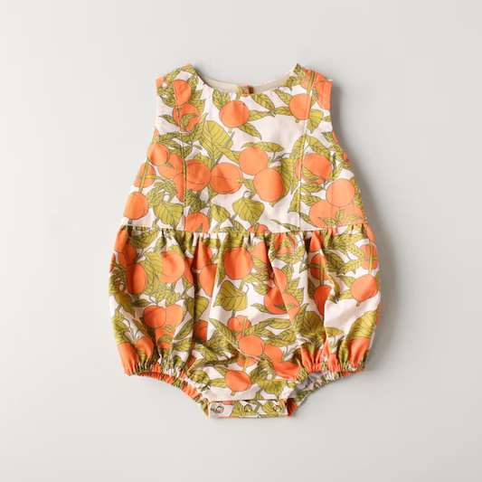 Peach design toddle baby girl  romper preorder
