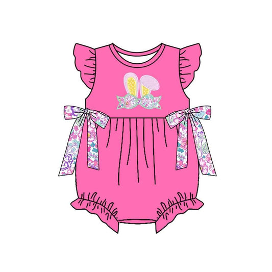 Easter bunny floral design toddle baby romper preorder