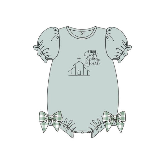 Easter cross toddle baby girl romper preorder