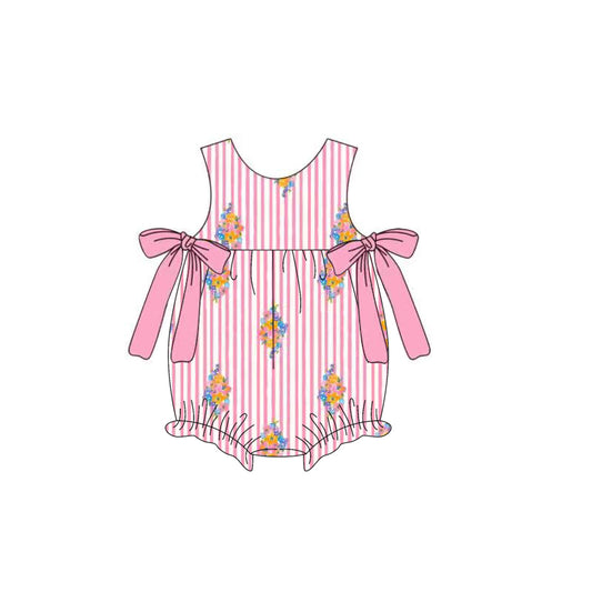 Floral design toddle baby girl romper preorder