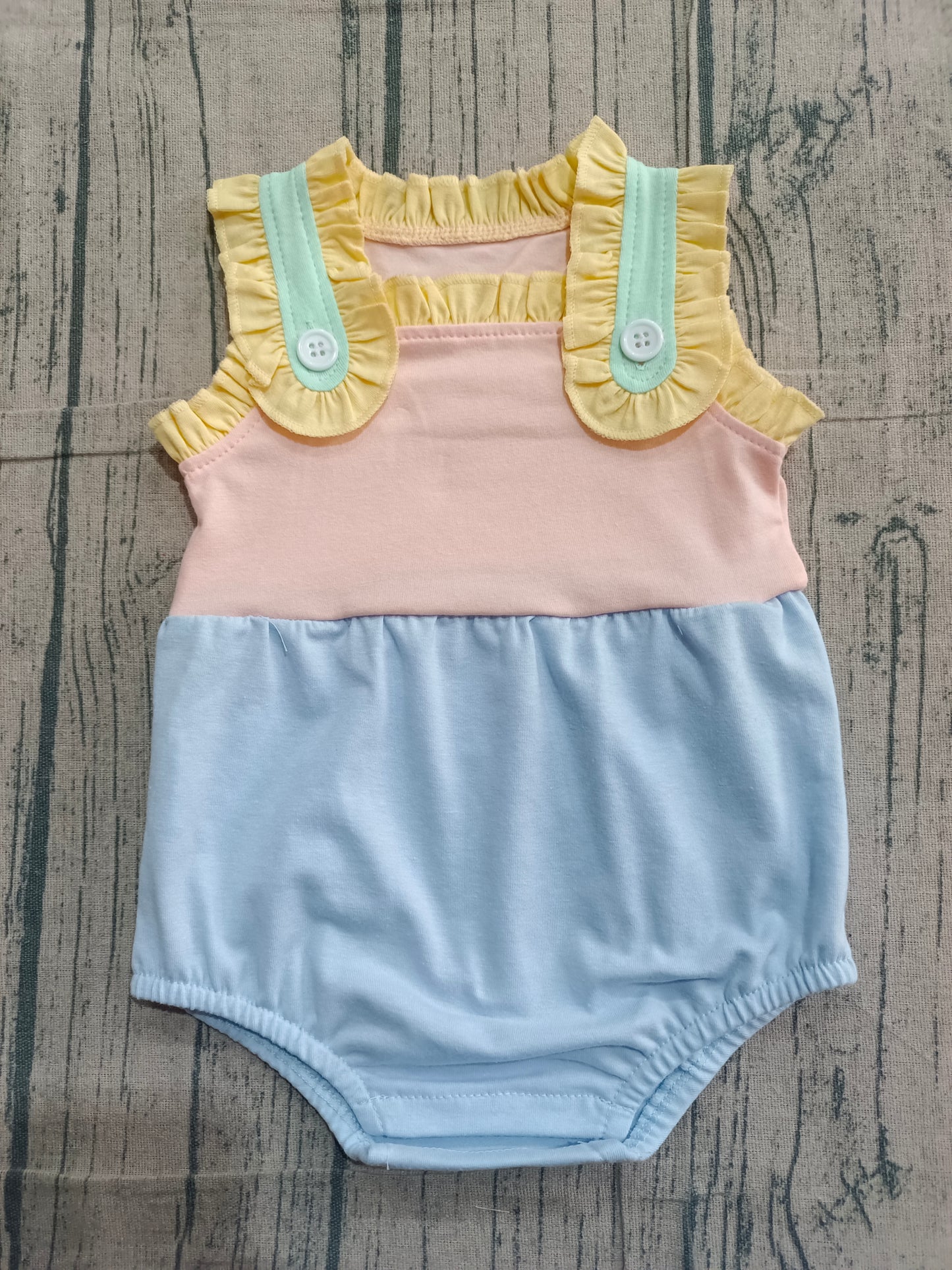 Pink blue color toddle baby girl romper preorder