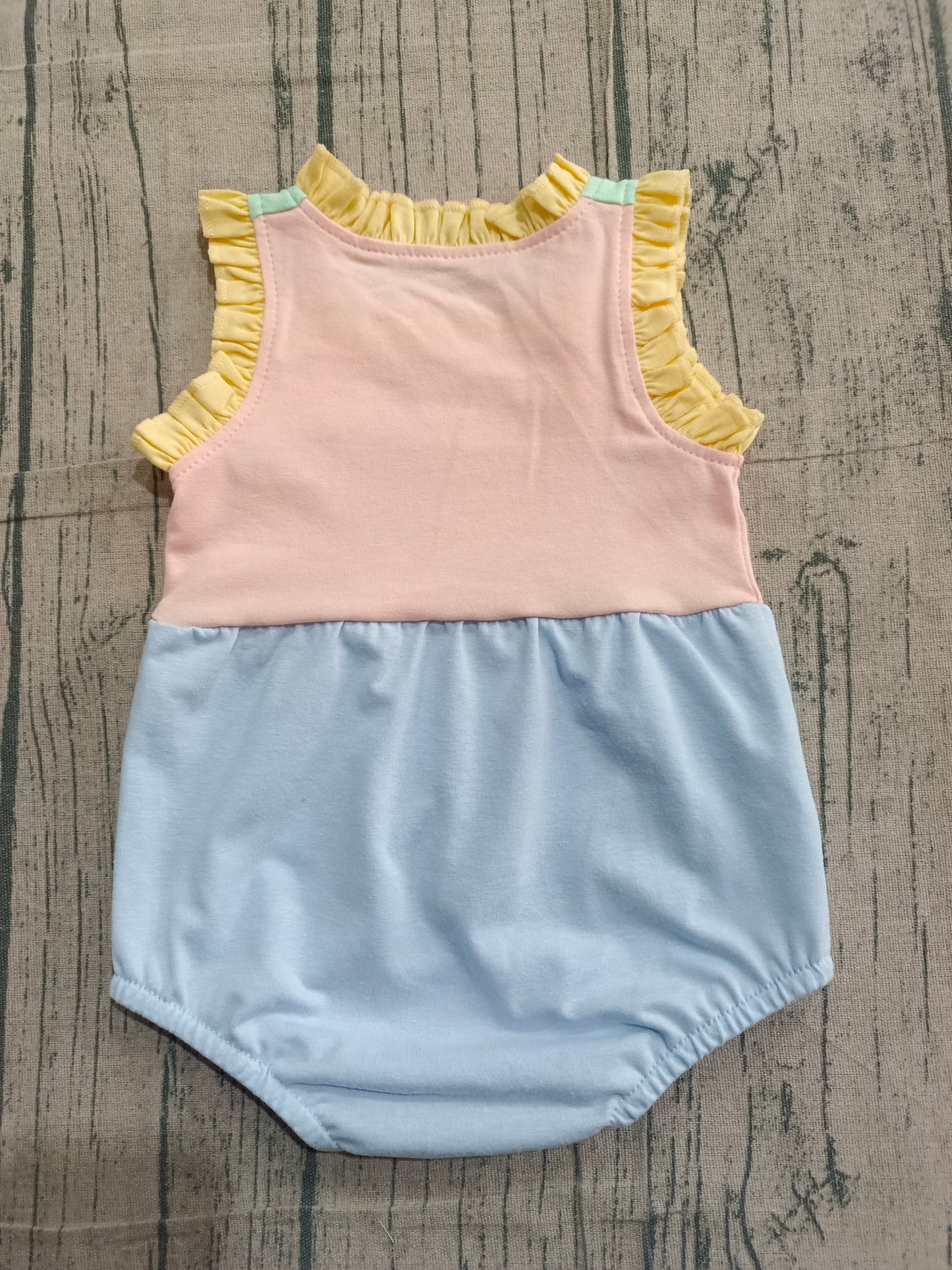 Pink blue color toddle baby girl romper preorder