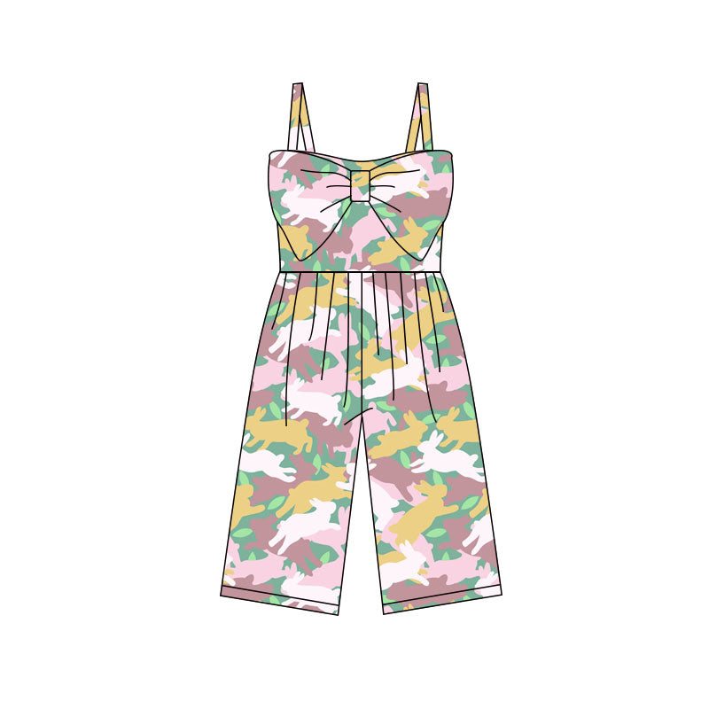Toddle girls easter camo bunny design jumpsuit preorder