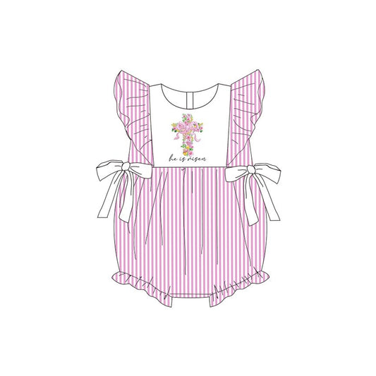Easter cross design toddle baby  romper preorder