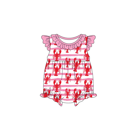 Crawfish design toddle baby romper preorder