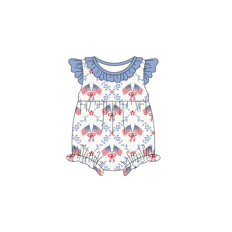 America flag design toddle baby romper preorder