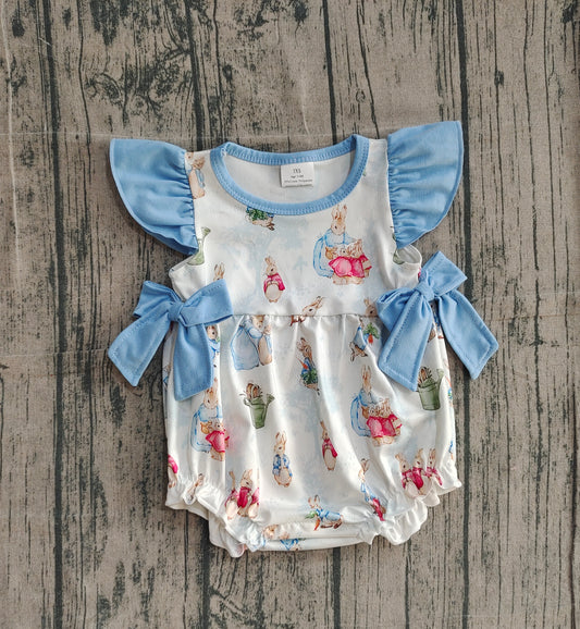 Easter bunny baby girls romper preorder