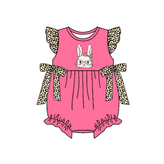 Easter bunny design baby girl summer romper preorder
