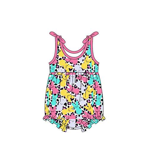 Easter bunny leopard design baby romper preorder