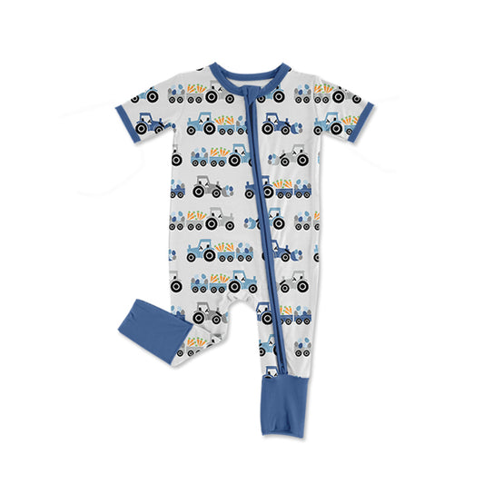 Easter truck design baby short sleeve romper preorder