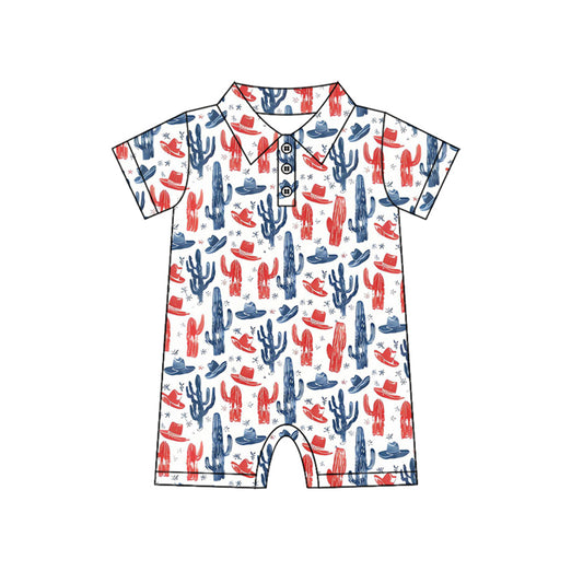 Crawfish design baby short sleeve romper preorder