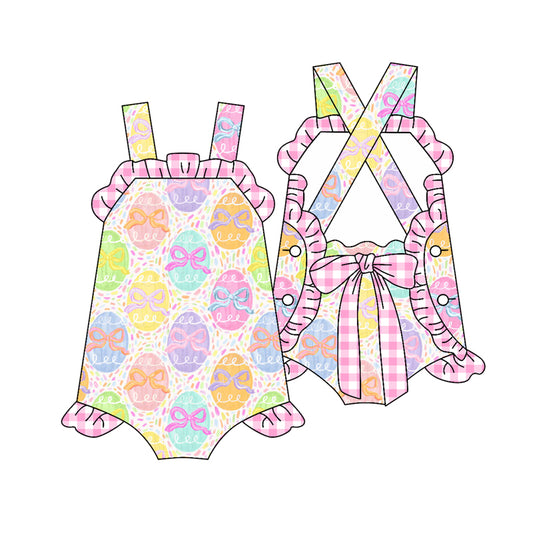 Easter eggs design baby  romper preorder