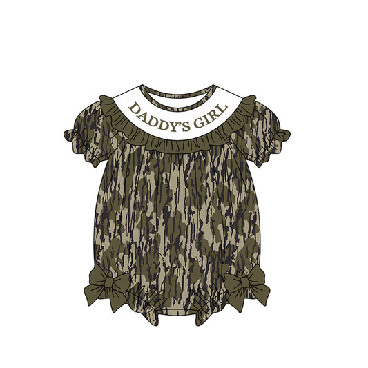 Daddys girl camo romper preorder