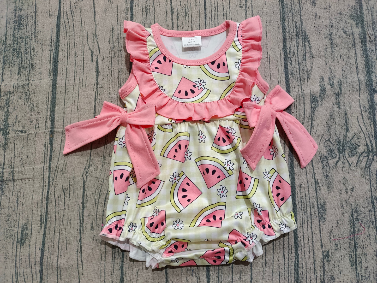 Toddle baby watermelon design summer romper preorder