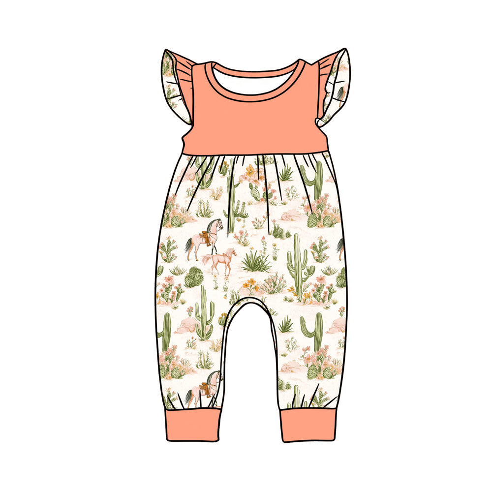 Western cowgirl design summer romper preorder