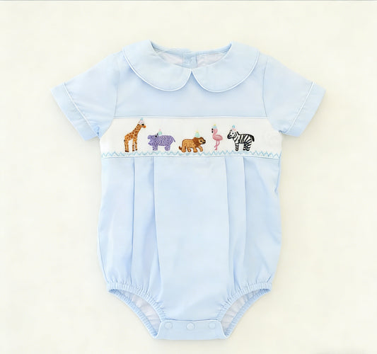 Animal design toddle boy summer romper preorder