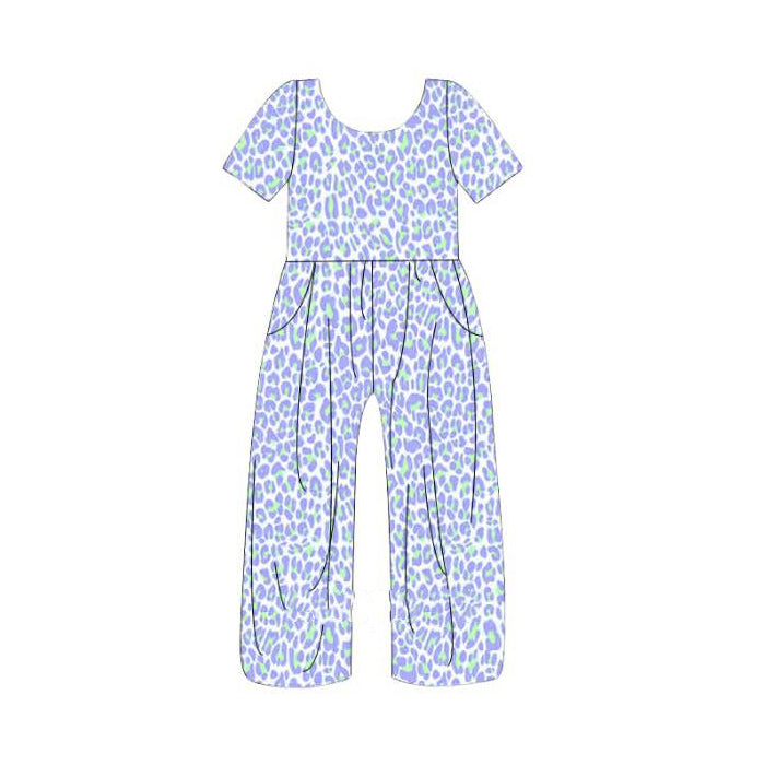 Toddle girls leopard design jumpsuit preorder