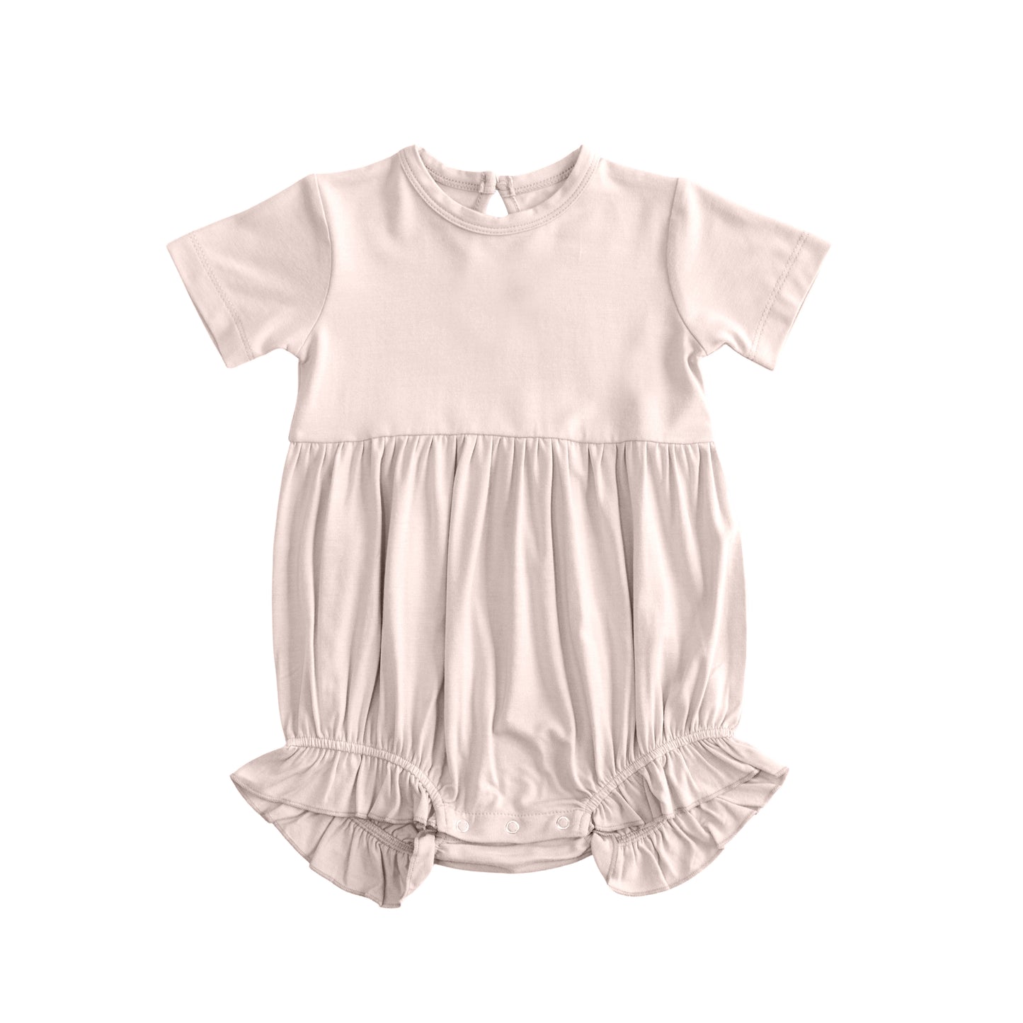 toddle girl pink color short sleeve summer romper preorder