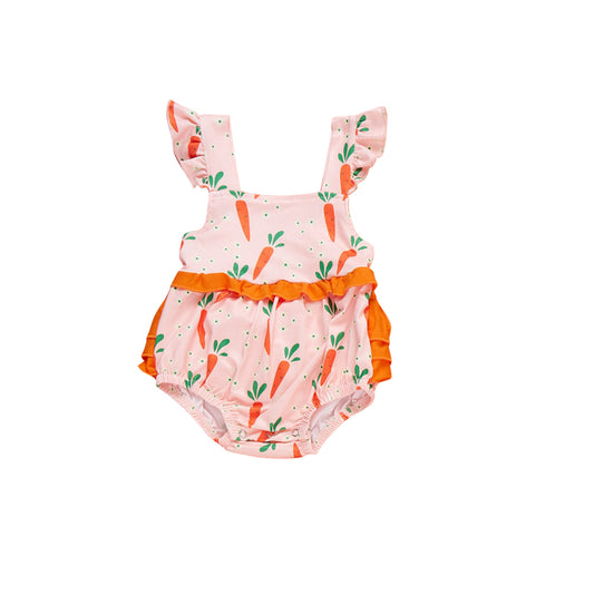 Easter carrot design summer romper preorder