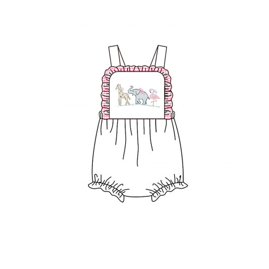 Animal design girls summer romper preorder