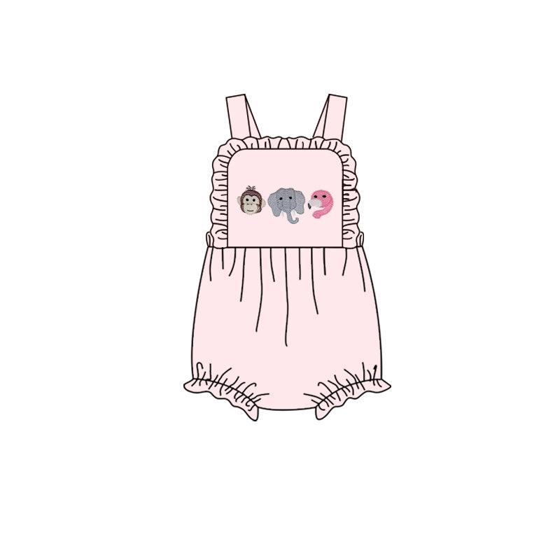 Animal design girls summer romper preorder