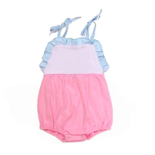 Blue pink color girls summer romper preorder