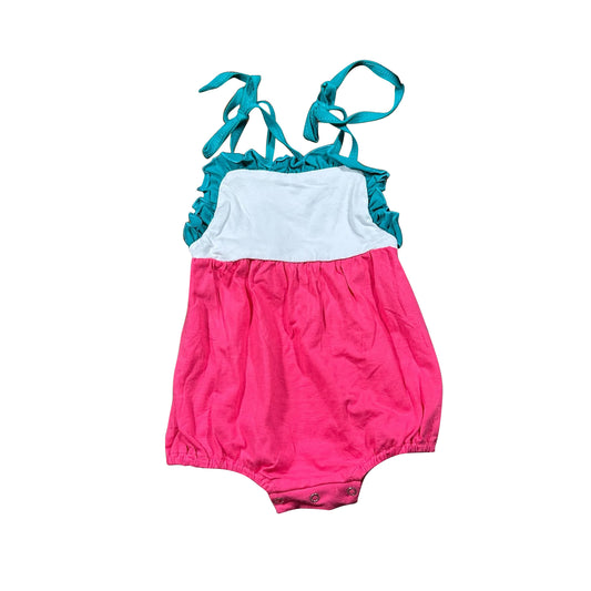 Hot pink color girls summer boutique romper preorder