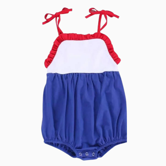 Navy color girls summer boutique romper preorder