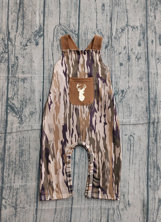 Toddle Boys embroidery deer camo design jumpsuit preorder