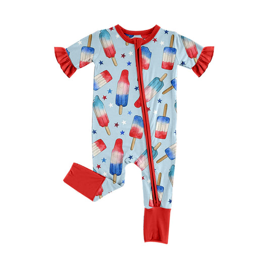 July 4th popsicle girls summer romper preorder