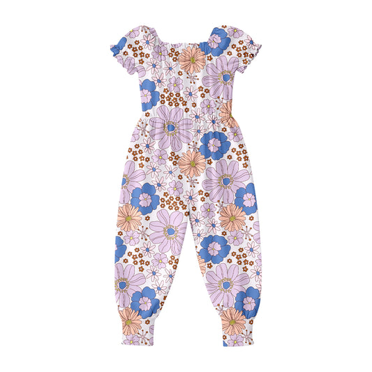 Toddle girls flowers design jumpsuit preorder