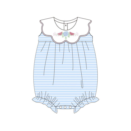 Watermelon print toodle girl summer romper preorder