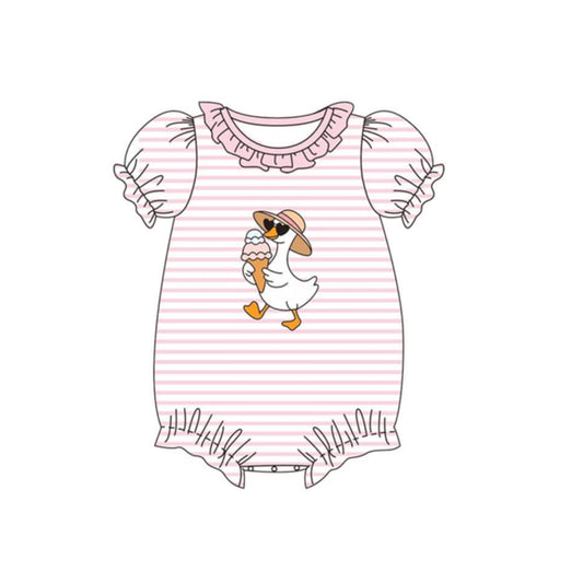 Goose print toodle girl summer romper preorder