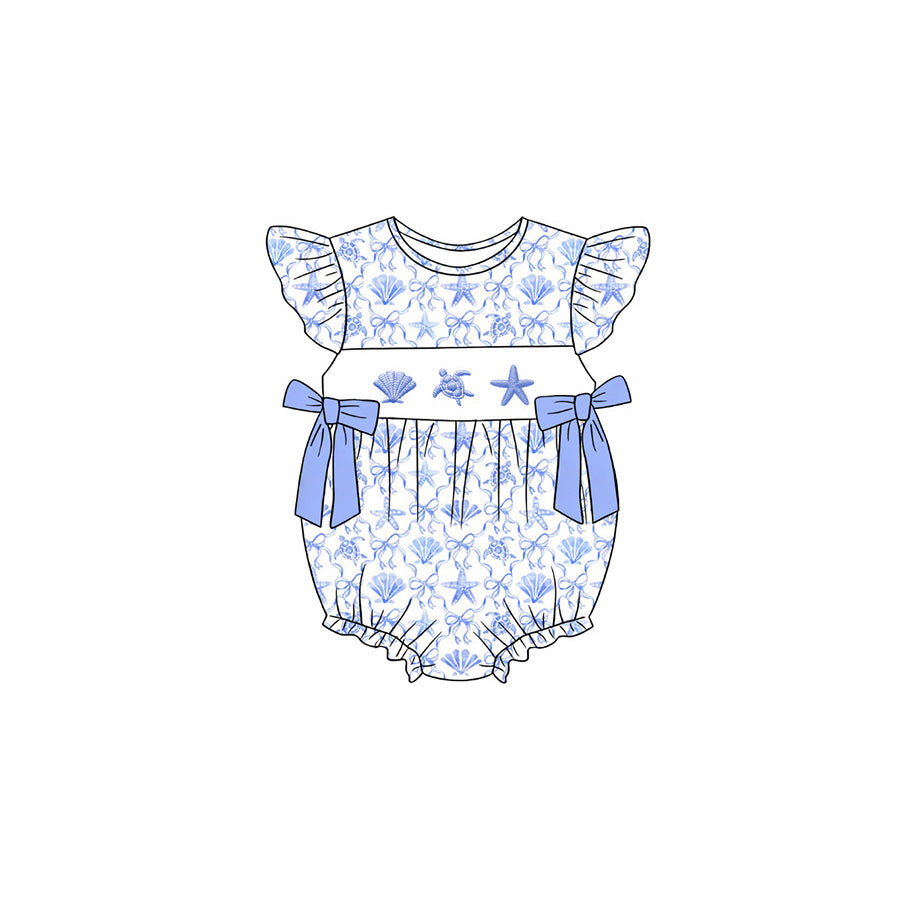 Turtle print toodle girl summer romper preorder