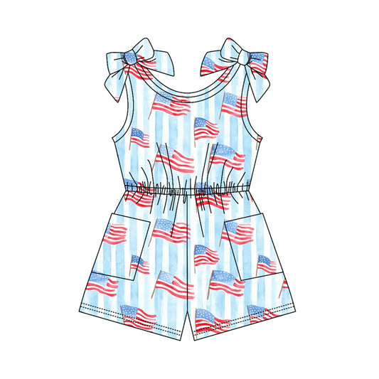 America girls flag design jumpsuit preorder