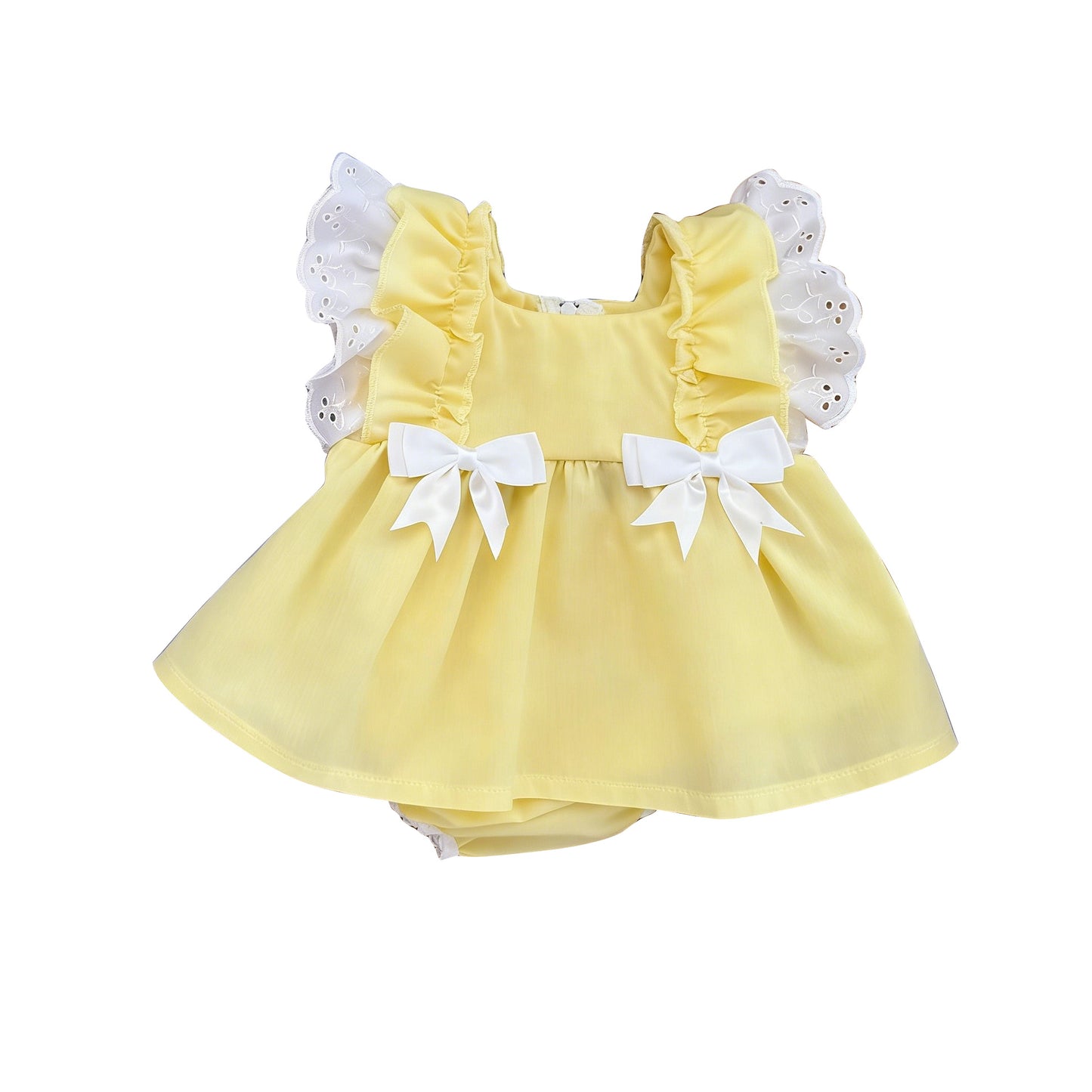 Yellow color toddle girls summer romper preorder