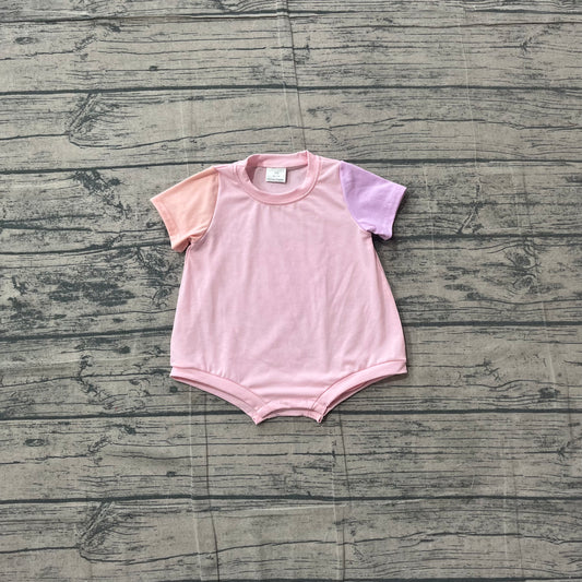 Pink color infant baby girl summer romper preorder