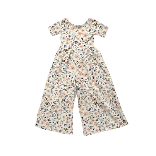 Flowers design girls summer  jumpsuit preorder