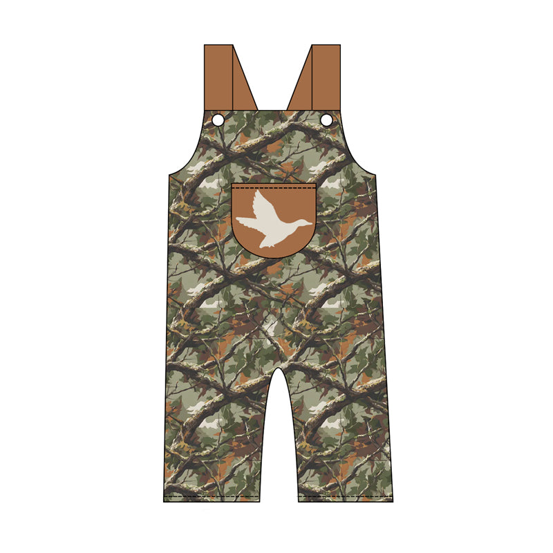 Duck camo design boy summer  jumpsuit preorder
