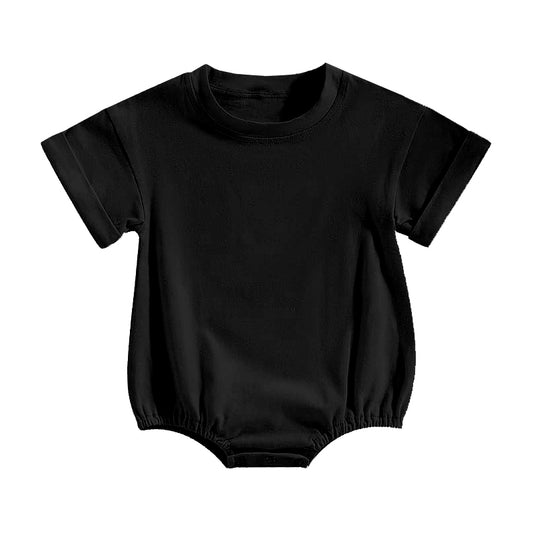 Toddle baby boy short sleeve black color romper preorder