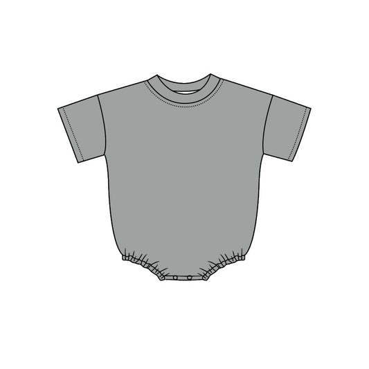 Toddle baby short sleeve grey romper preorder