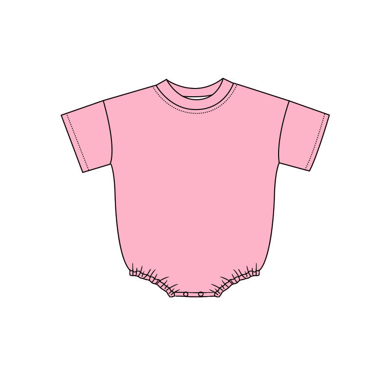 Toddle baby short sleeve pink romper preorder