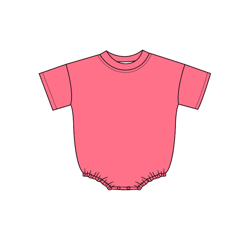 Toddle baby short sleeve pink romper preorder