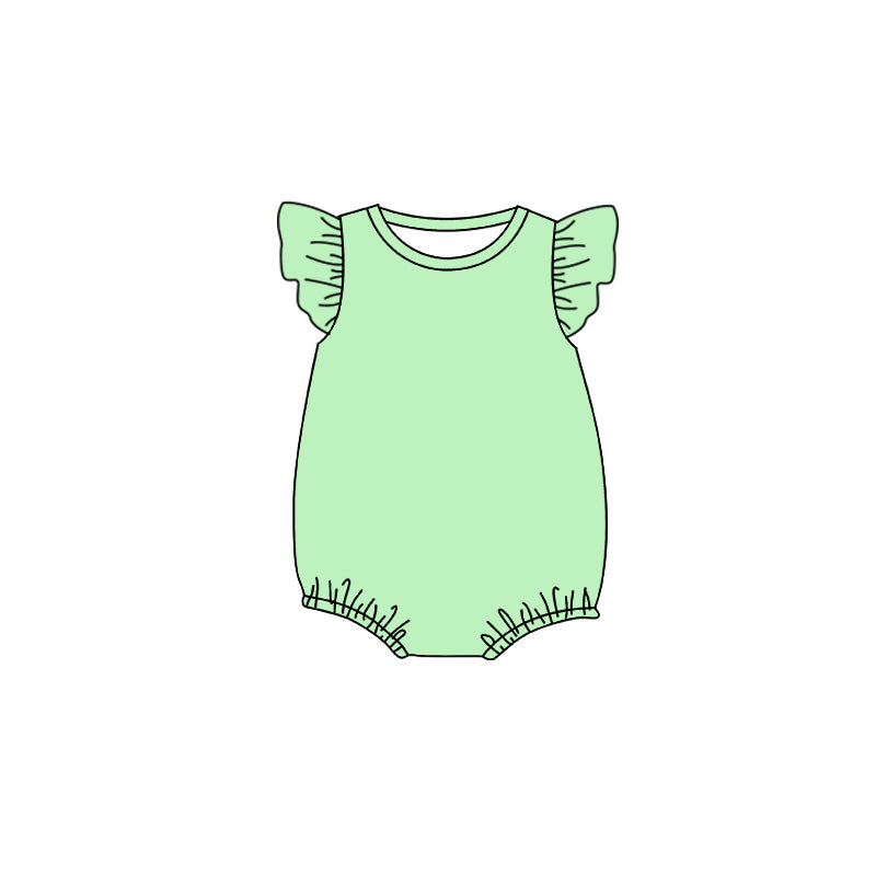 Toddle baby lt green color summer romper preorder