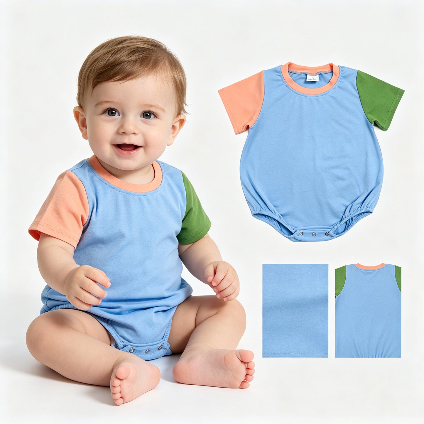 Toddle baby boy short sleeve summer romper