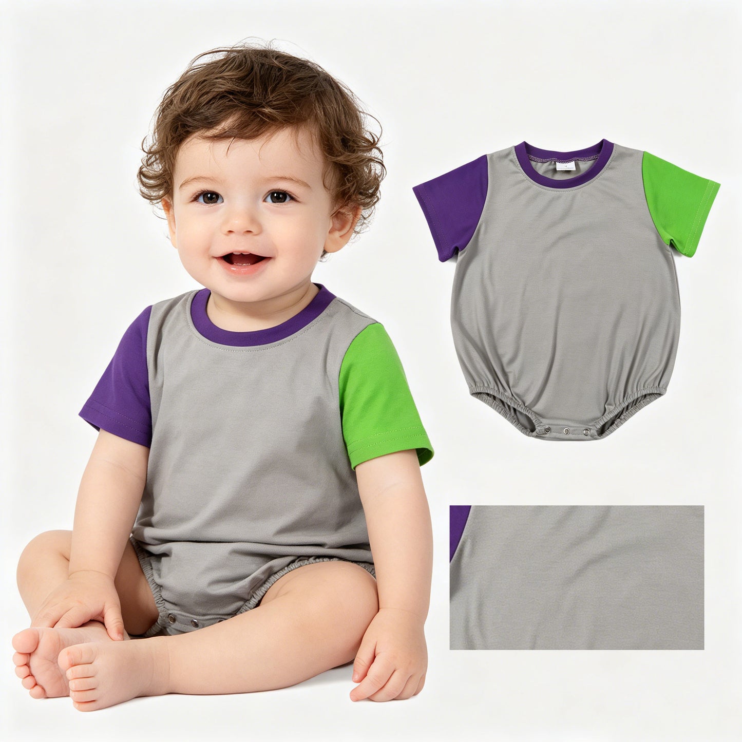 Toddle baby boy short sleeve summer romper