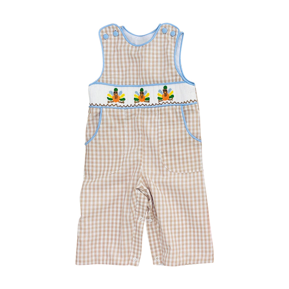 Toddle baby boy thanksgiving turkey  romper preorder