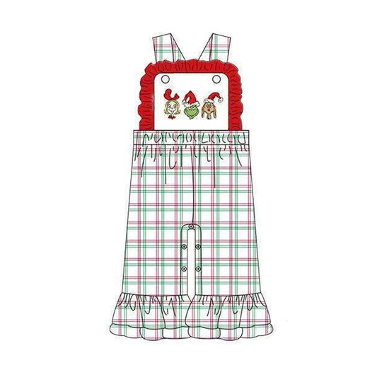 Christmas holiday green face  jumpsuit preorder