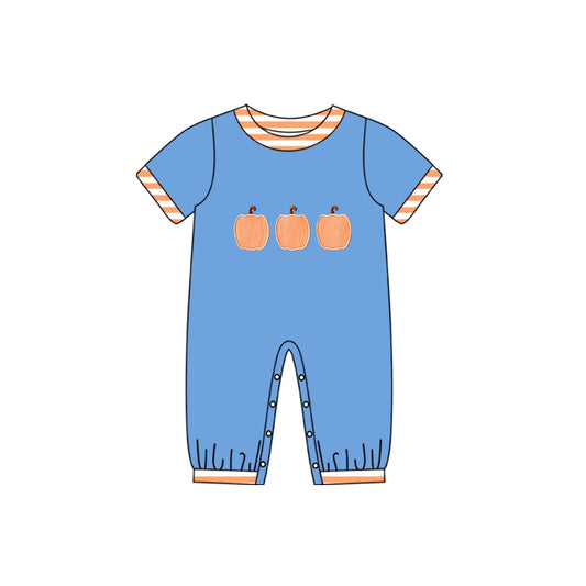 Toddle baby boy fall pumpkins design romper preorder
