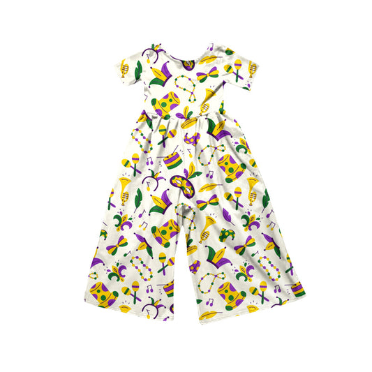 Toddle girls Mardi Gras jumpsuit preorder